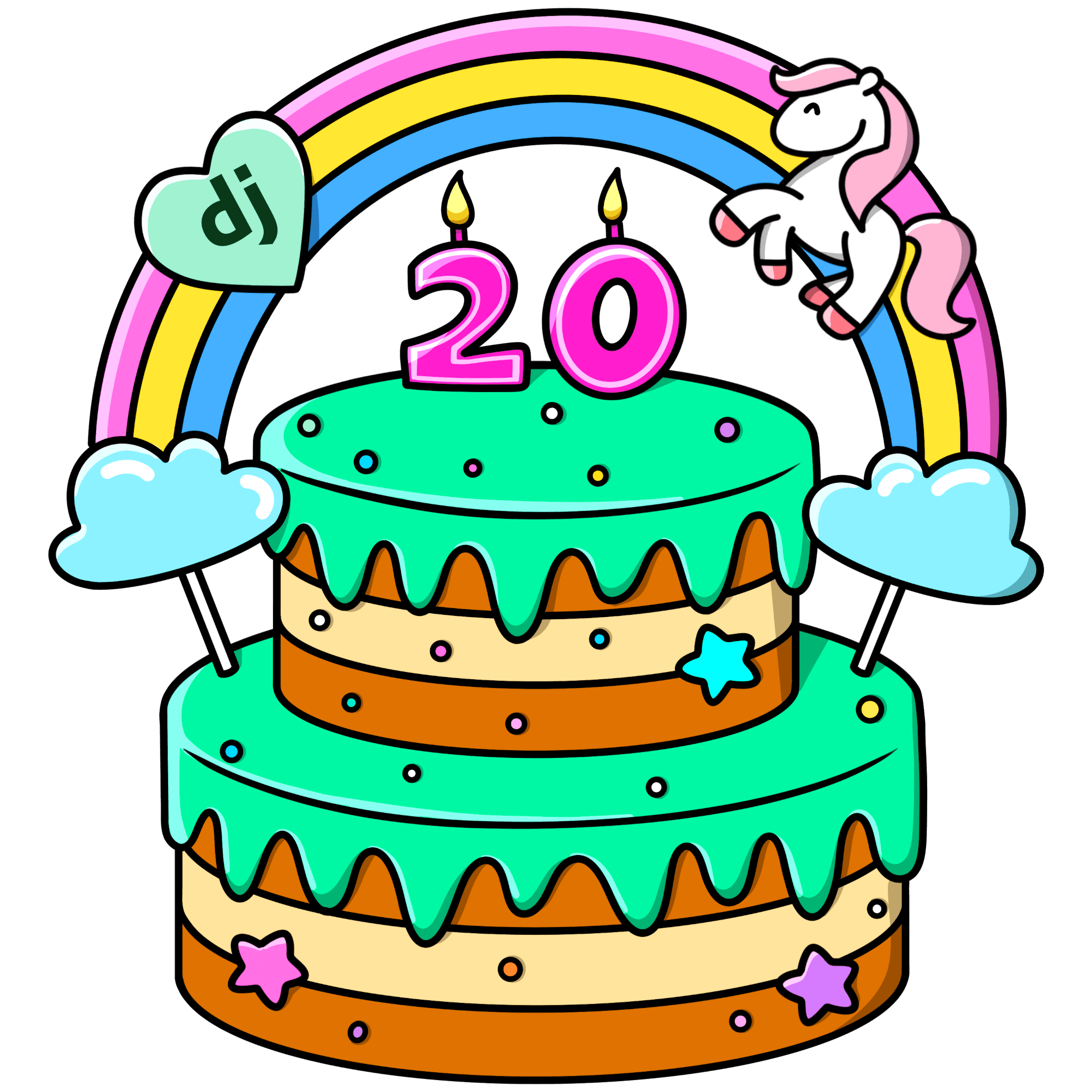 Django Anniversary Cake